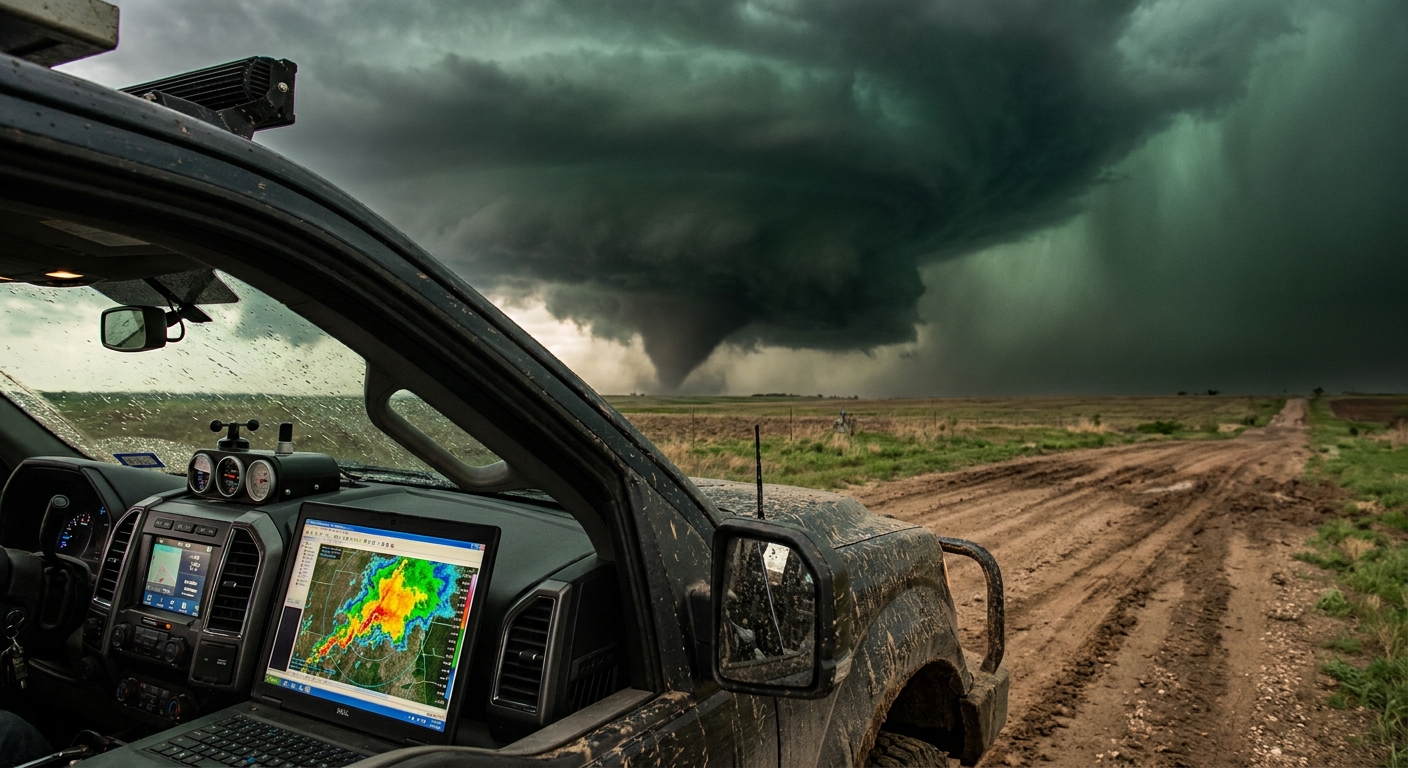 From Radar Screen to Dirt Road: Real-Time Storm Chasing Decisions Under a Tornadic Supercell